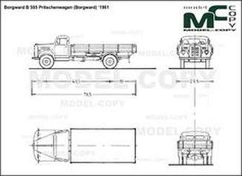 Borgward B Pritschenwagen Borgward D Drawing Blueprints