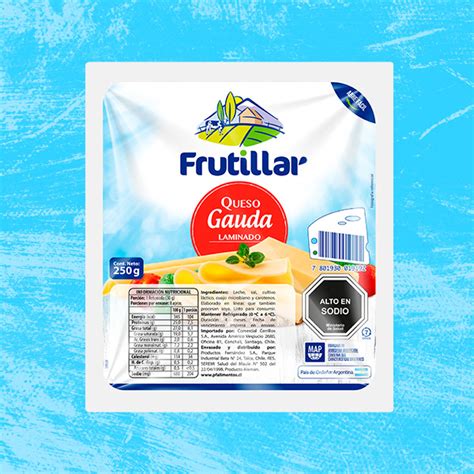 QUESO GAUDA LAMINADO FRUTILLAR 250 Gr PF Alimentos