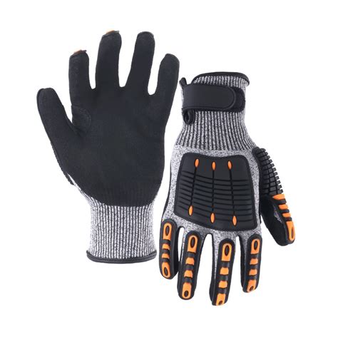 G Cut Resistant Shell Nitrile Sandy Palm Coated Gloves With Sewing