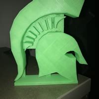 3D Printed MSU Spartan Head Logo by Spartan3DPrinting | Pinshape