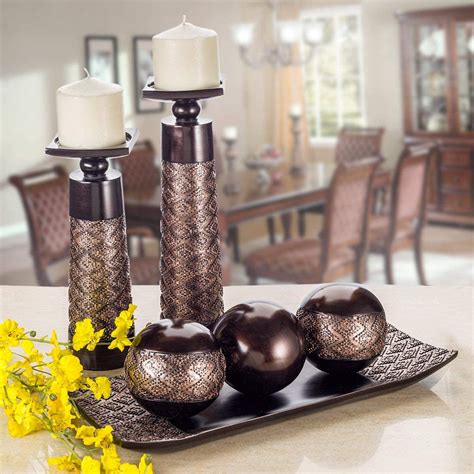 Dublin Decorative Candle Holder Set Of 2 Home Decor Pillar Candle Stand Coffee Table Mantle