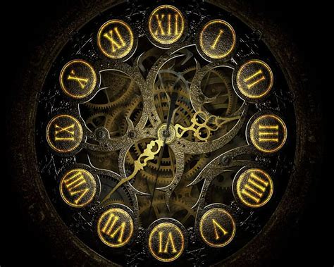 Abstract Clock Mobile For Steampunk Abstract Time Hd Wallpaper Pxfuel