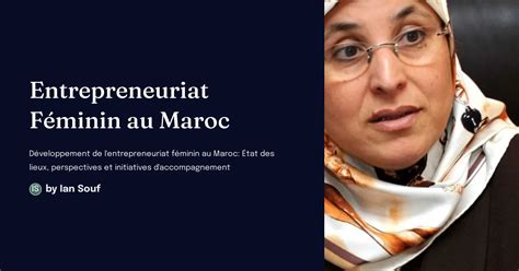 Entrepreneuriat F Minin Au Maroc