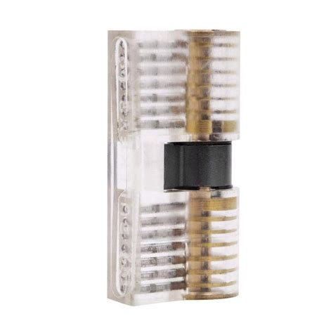 7 Pin Transparent Dimple Practice Cylinder Lock Locksmith Supplier