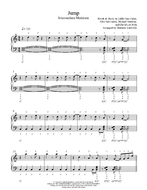 Jump by Van Halen Sheet Music & Lesson | Intermediate Level