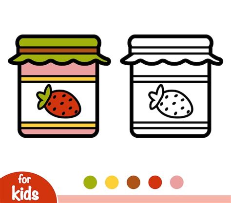 Jar Of Jam Coloring Pages