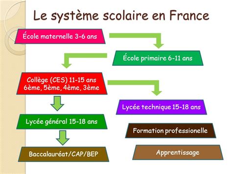 France Organisation Et Structure Du Système éducatif Cognición