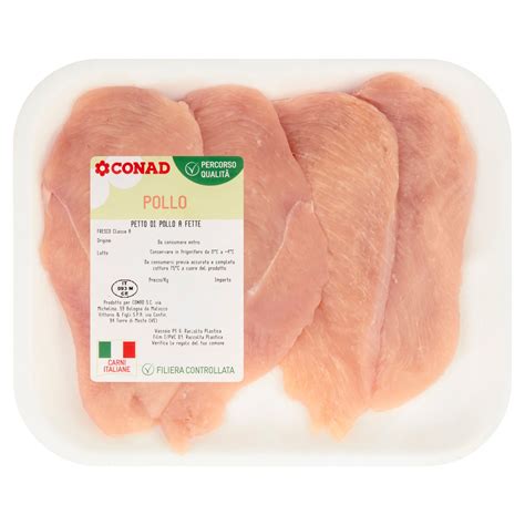 Petto Di Pollo A Fette 350 G Conad Online Conad