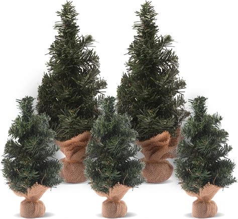 Amazon 5pcs Mini Christmas Tree Artificial Christmas Tree Tabletop