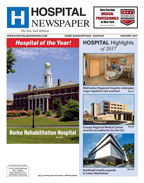 Hospital Newspaper New York Nov Dec 2017 Ebook By Belsito