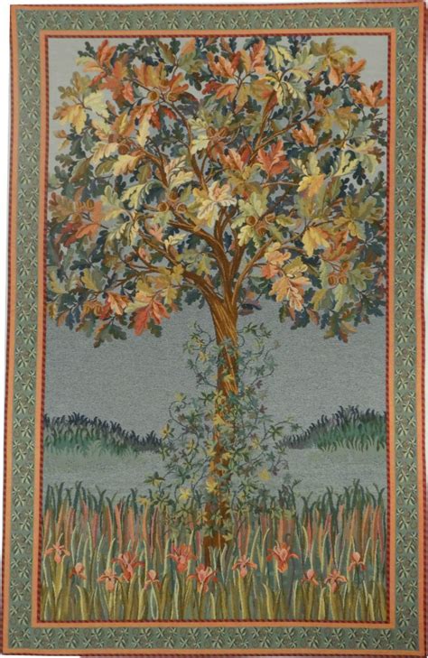 A Tree of Life tapestry - contemporary Belgian wall tapestries