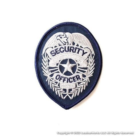 silver security patch leatherwerks