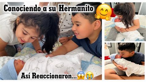 Conociendo a su HERMANITO por Primera vezNERVIOSA por su Reacción