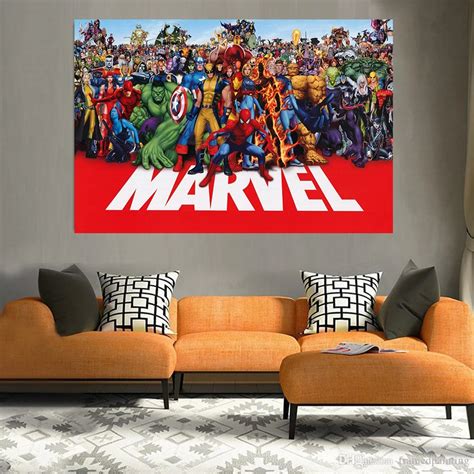 Marvel Wall Art 3d Marvel Avengers Landscape Canvas Wall Art With Led - The Art of Images