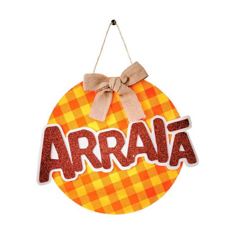 Placa Decorativa Redonda Arraia Grintoy 1und