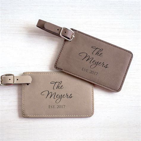 Pair 2 Personalized Wedding Luggage Tags By Lifetime Etsy