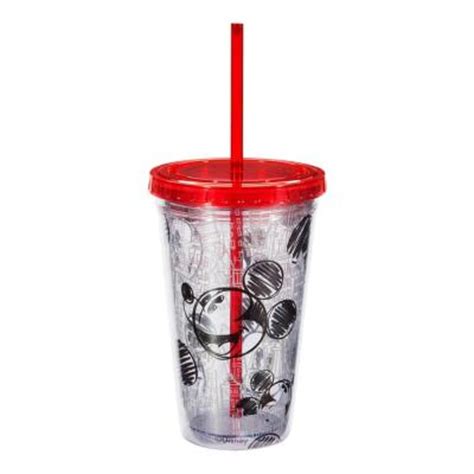 Vaso Mickey Con Tapa Y Popote Pza Walmart