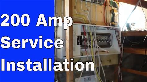 Installing A 200 Amp Electrical Service Youtube