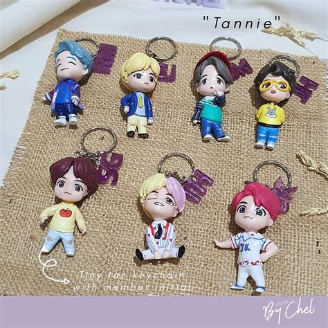 Jual Custom Bychel Tinytan Keychain Gantungan Tiny Tan Bts Kpop Rm V