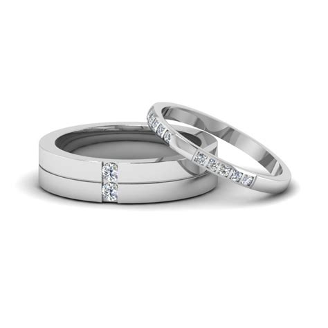 White Gold Wedding Bands For Mens And Women Fascinating Diamonds