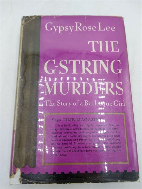 Gypsy Rose Lee Craig Rice The G String Murders 4th Printing