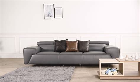 Alessia Leather Sectional Sofa Baci Living Room