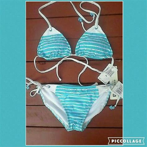 Sperry Topsider Stripe Sequin Pc Bikini Swimsuit Bikinis Pc Bikini