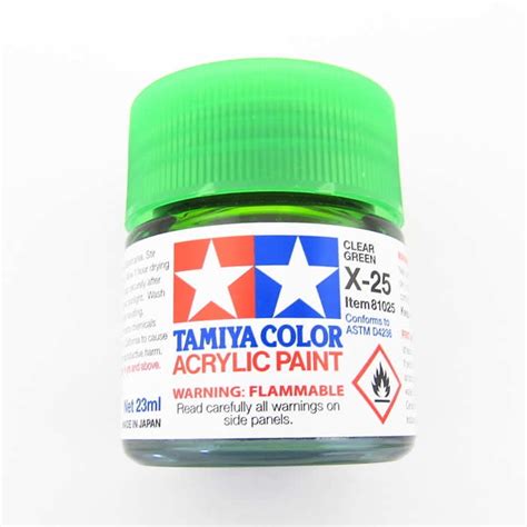 X Clear Green Acrylic Paint Ml Bottle Tamiya Walmart