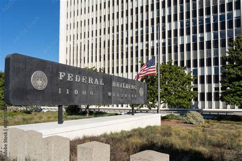 Los Angeles California Usa July 6 2022 Federal Building At 11000 Wilshire Boulevard In Los