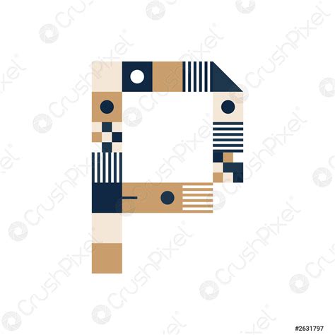 Vector Pixel Art Letter P Colorful Letter Consist Of Modules Stock Vector 2631797 Crushpixel