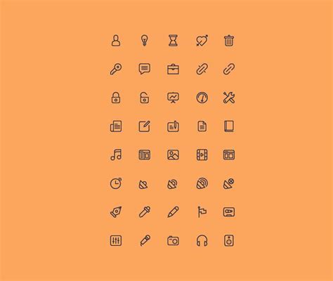 60 Free Line Icon Sets › Free Icons Css Author