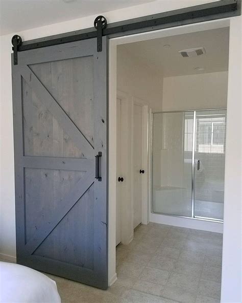 Knotty Alder Arrow Brace Barn Door With Our Traditional Hardware Barn