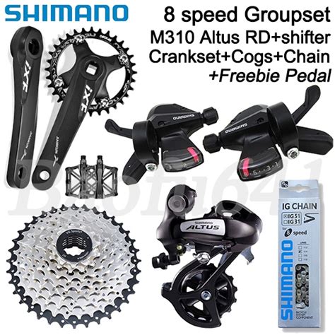 Shimano Shifter 8 Speed Groupset M310 Altus Rd 78 Speed Mtb Cassette