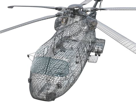 3d merlin helicopter model