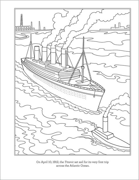 Titanic Coloring Pages