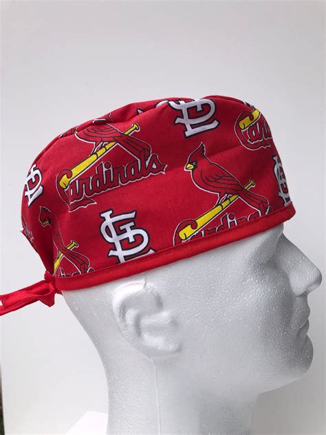 St Louis Cardinals Scrub Hat Classic Surgical Cap Single Layer