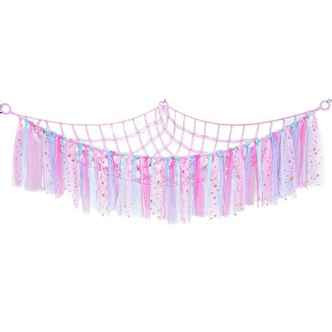 bohemian plush toy hammock large macrame toy hammock hanging toy