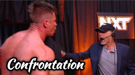 Shawn Michaels Appears During Wwe Nxt In Backstage Confrontation Youtube