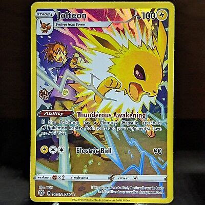 Jolteon Tg Tg Nm Trainer Gallery Brilliant Stars Pokemon Tcg Card