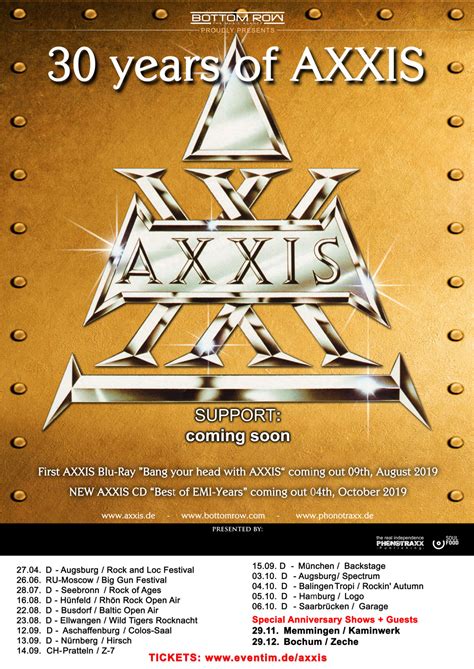 AXXIS - The German Rockband (official website)