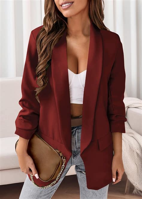 Christmas Blazer Deals Blazers For Women Womens Casual Blazers Open Front Long Sleeve Work