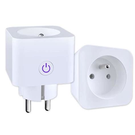 Prise Connectée WiFi FR 16A 3680W Mesure de Consommation Électrique