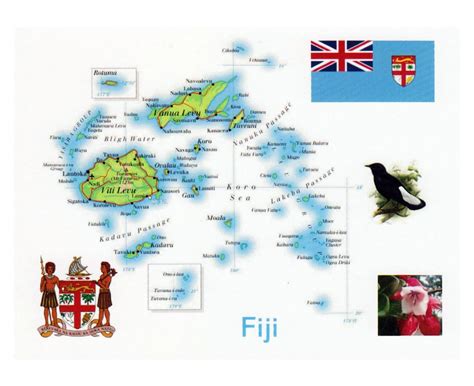 Printable Fiji Map