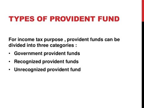 Provident Fund And Its Types