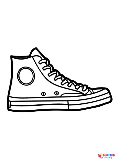 Sneaker Coloring Pages - Coloring Pages For Kids And Adults | Stylish ...