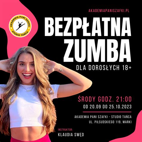 Bezpłatna Zumba dla dorosłych w szkole tańca Akademia Pani Szafki