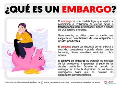 Qu Es Un Embargo Definici N De Embargo