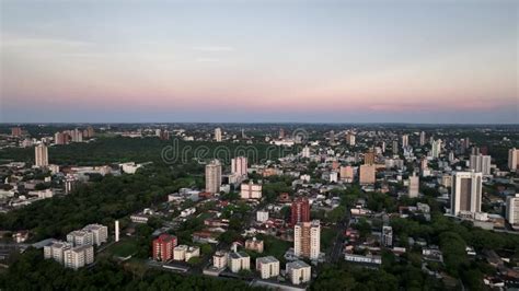 Ponte Da Amizade In Foz Do Igua U Aerial View Of The Friendship Bridge