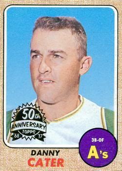 2017 Topps Heritage 1968 Buybacks 535 Danny Cater Front