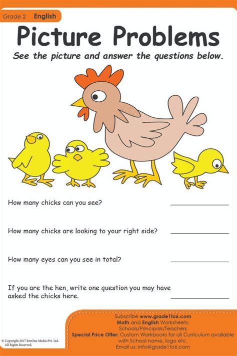 See The Picture And Answer The Questions English Worksheets For Grade